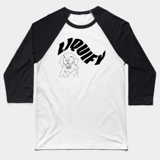 liquify distorted text Baseball T-Shirt